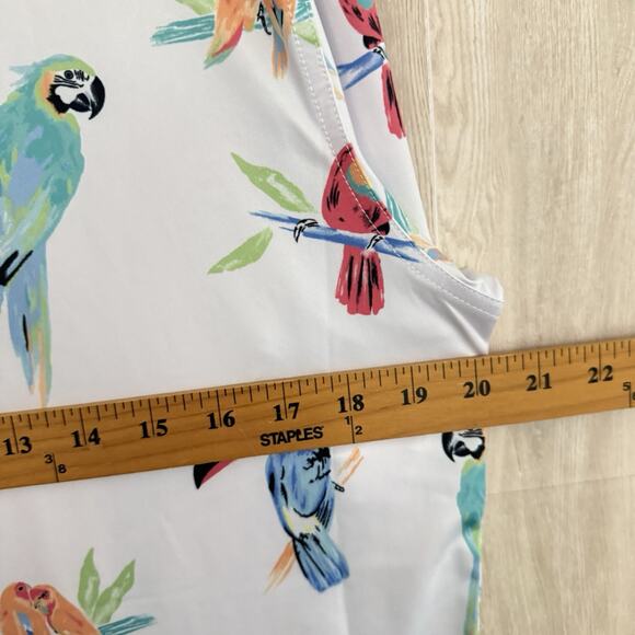 Chubbies Performance Polo 2.0 Shirt Men’s Small The Dude Where's Macaw Parrots - Picture 15 of 16